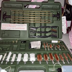 160pcs Gun Cleaning Kit 9mm Universal 38 22 Rifle Pistol Shotgun Handgun Firearm